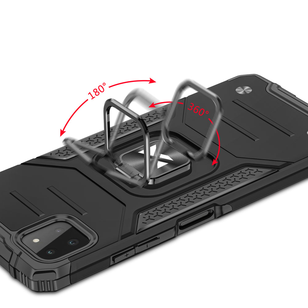 Wozinsky Ring Armor dėklas Samsung Galaxy A22 4G – raudonas -- Samsung Galaxy A22