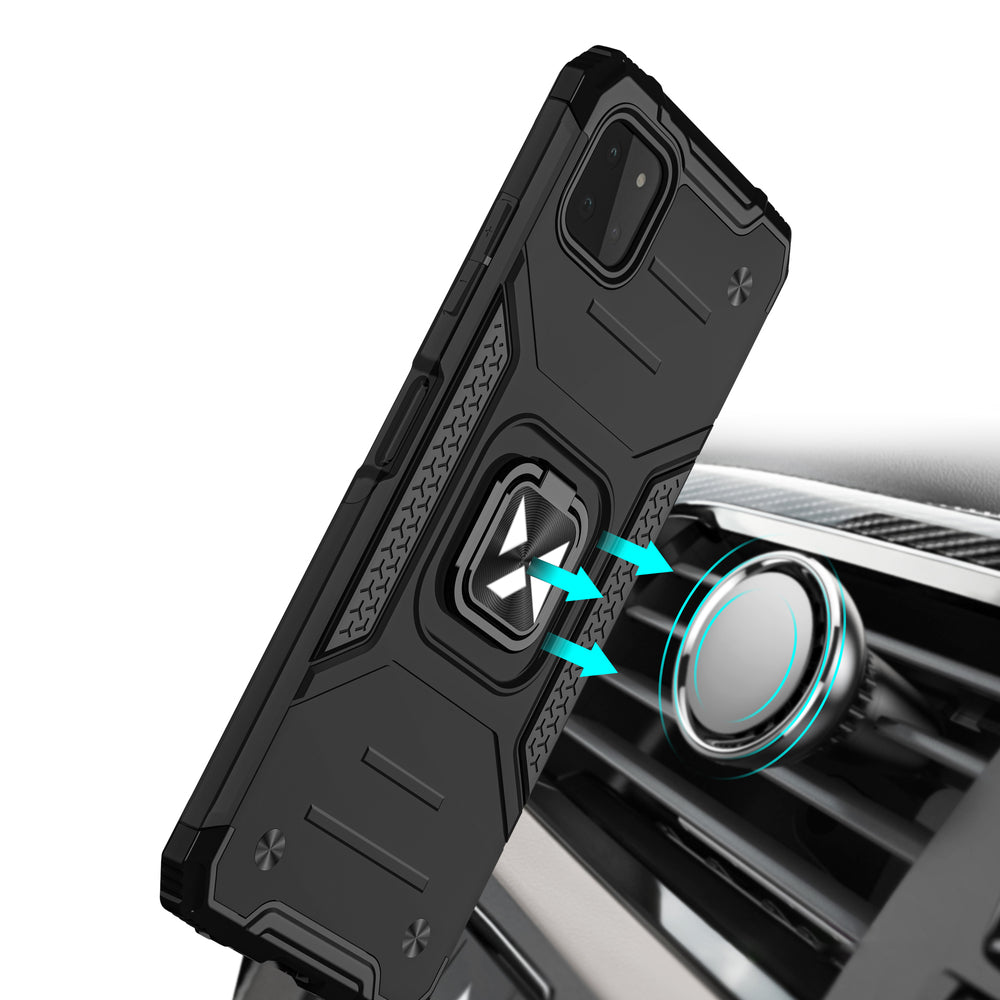 Wozinsky Ring Armor dėklas Samsung Galaxy A22 4G – raudonas -- Samsung Galaxy A22