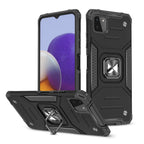 Wozinsky Ring Armor dėklas Samsung Galaxy A22 4G – juodas -- Samsung Galaxy A22