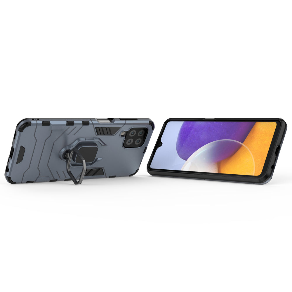 Ring Armor dėklas Samsung Galaxy A22 4G – mėlynas -- Samsung Galaxy A22