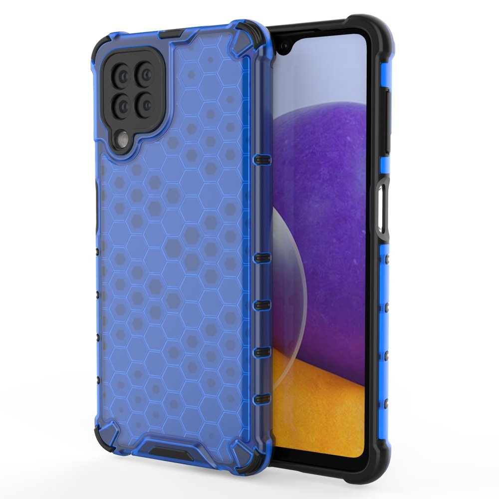 Korėto rašto dėklas Samsung Galaxy A22 4G – mėlynas -- Samsung Galaxy A22