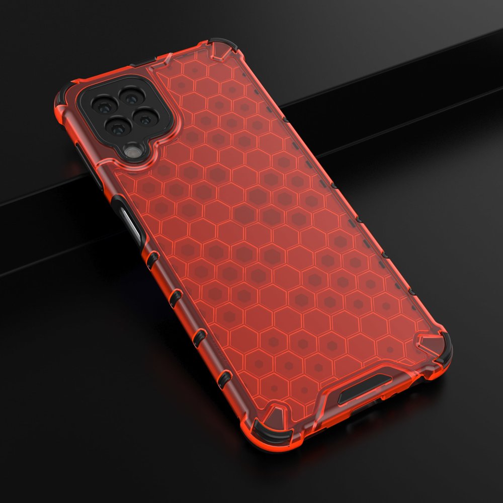 Honeycomb dėklas Samsung Galaxy A22 4G – raudonas -- Samsung Galaxy A22