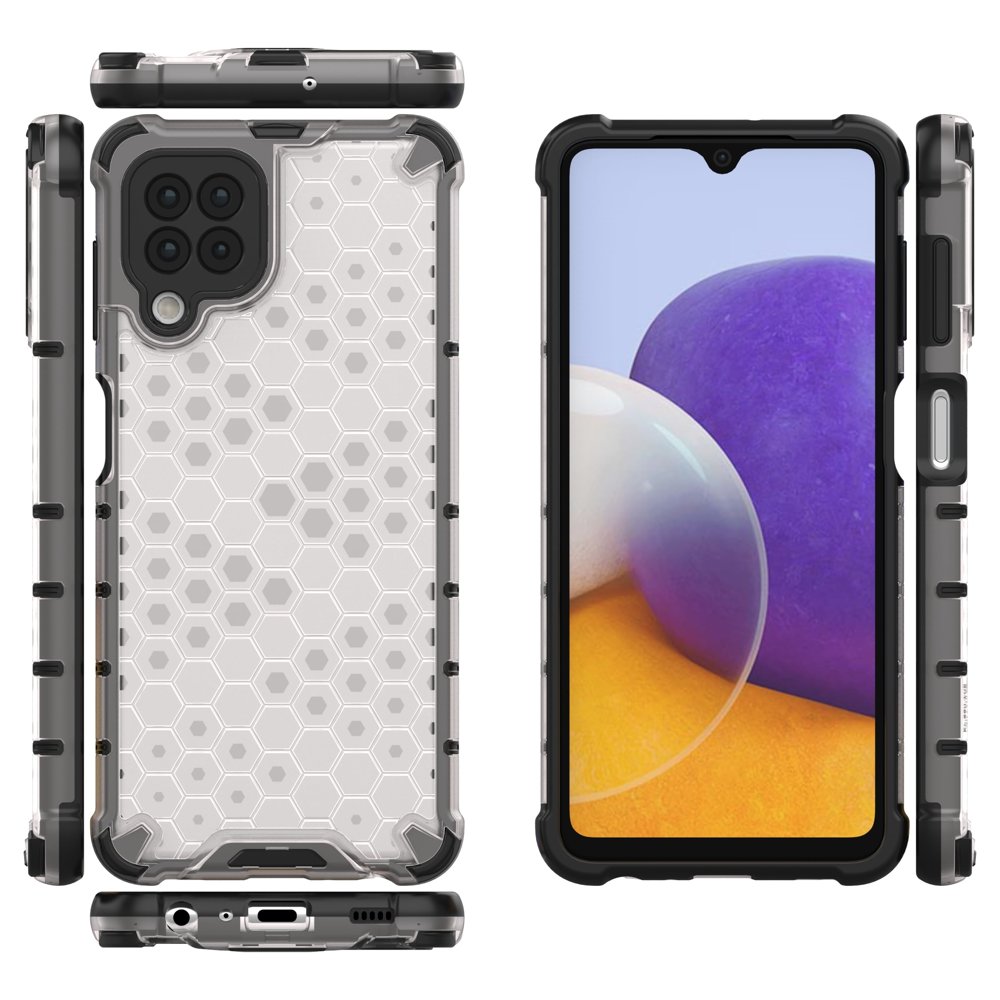 Skaidrus „Honeycomb“ dėklas Samsung Galaxy A22 4G -- Samsung Galaxy A22