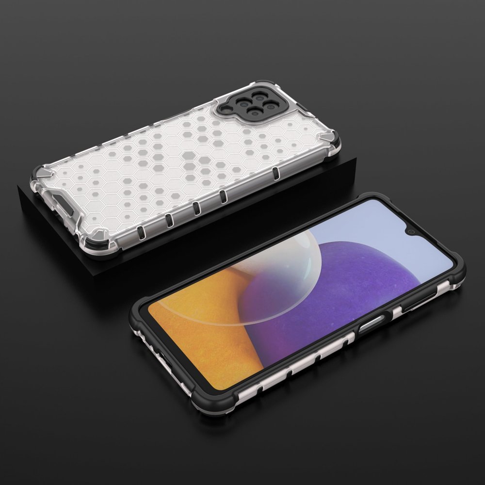 Skaidrus „Honeycomb“ dėklas Samsung Galaxy A22 4G -- Samsung Galaxy A22