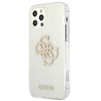 Guess skaidrus dėklas iPhone 12 Pro Max – Glitter 4G -- iPhone 12 Pro Max