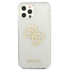 Guess skaidrus dėklas iPhone 12 Pro Max – Glitter 4G -- iPhone 12 Pro Max
