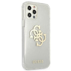 Guess skaidrus dėklas iPhone 12 Pro Max – Glitter 4G -- iPhone 12 Pro Max