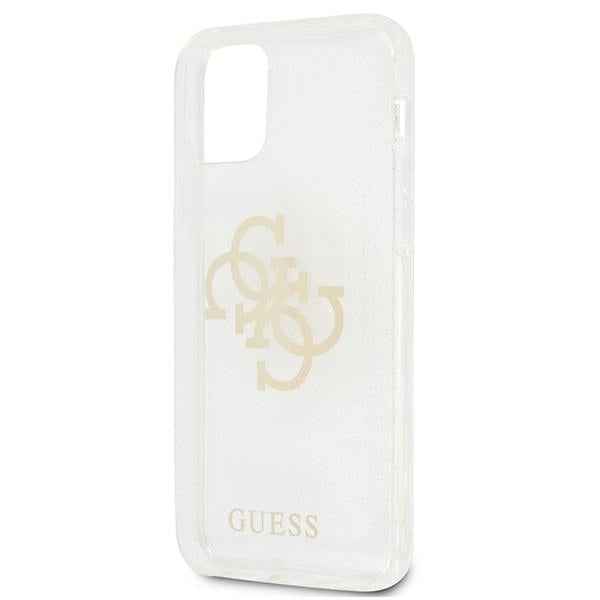 Guess skaidrus dėklas iPhone 12 Pro Max – Glitter 4G -- iPhone 12 Pro Max