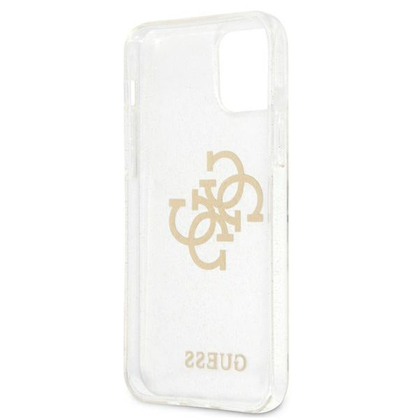 Guess skaidrus dėklas iPhone 12 Pro Max – Glitter 4G -- iPhone 12 Pro Max