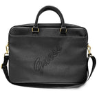 Guess Saffiano Script krepšys 16" nešiojamajam kompiuteriui - juodas -- Laptop Bags