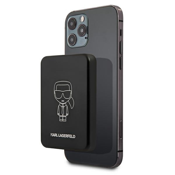 Karl Lagerfeld 3000mAh Inductive Powerbank with MagSafe - Black -- Cell phone cases and covers