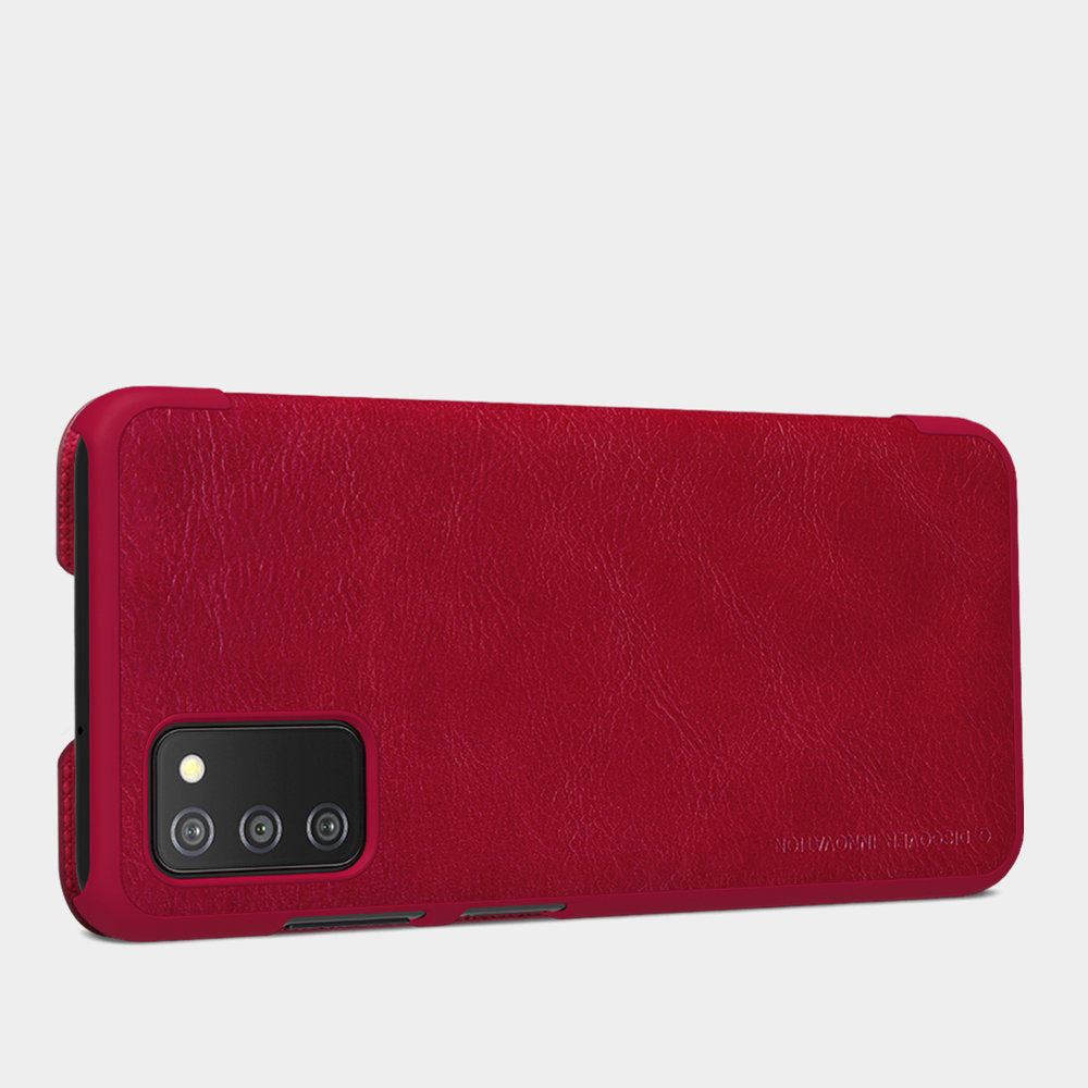 Nillkin Qin odinis dėklas Samsung Galaxy A03s – juodas -- Samsung Galaxy A03s