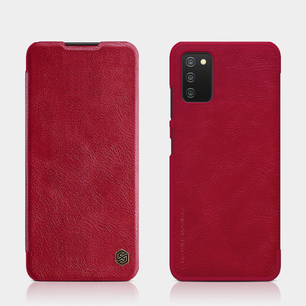 Nillkin Qin odinis dėklas Samsung Galaxy A03s – juodas -- Samsung Galaxy A03s