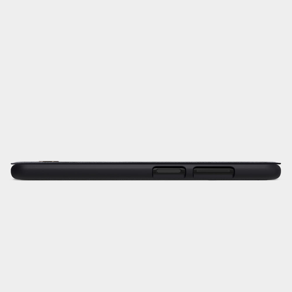 Nillkin Qin odinis dėklas Samsung Galaxy A03s – juodas -- Samsung Galaxy A03s