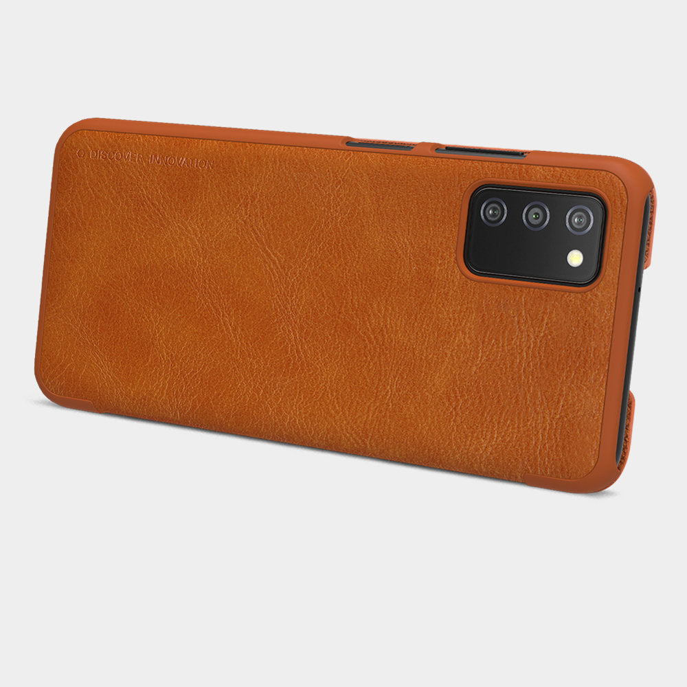 Nillkin Qin atverčiamas dėklas Galaxy A03s – raudonas -- Samsung Galaxy A03s