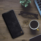 Nillkin Qin atverčiamas dėklas Galaxy A03s – raudonas -- Samsung Galaxy A03s