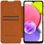 Nillkin Qin atverčiamas dėklas Galaxy A03s – raudonas -- Samsung Galaxy A03s