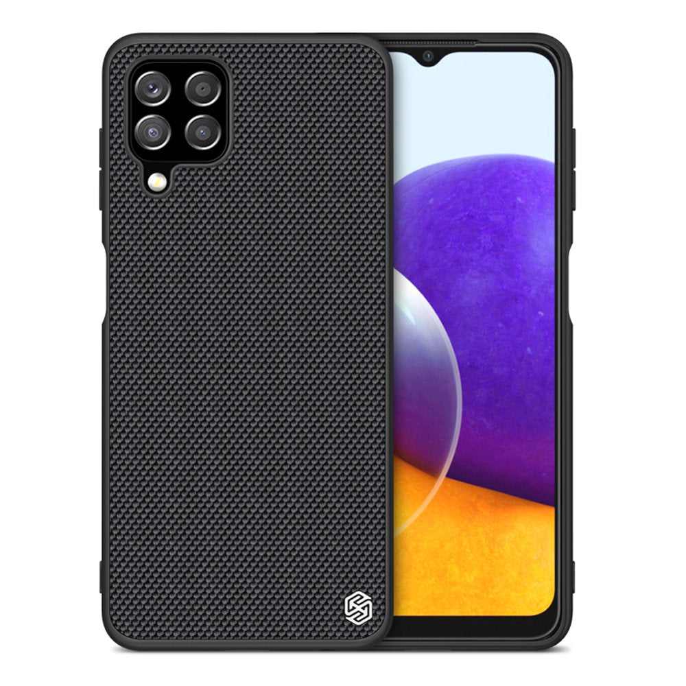 Nillkin Textured dėklas Galaxy A22 4G – juodas -- Samsung Galaxy A22