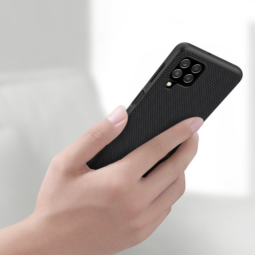 Nillkin Textured dėklas Galaxy A22 4G – juodas -- Samsung Galaxy A22