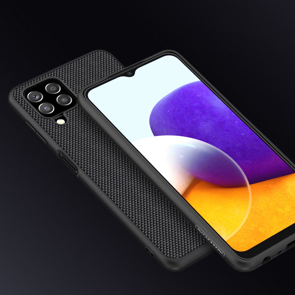 Nillkin Textured dėklas Galaxy A22 4G – juodas -- Samsung Galaxy A22