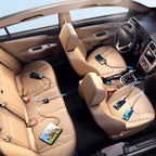 Joyroom automobilinis įkroviklis 2xPD + 2xQC3.0 72W 1.5m juodas (JR-CL05)