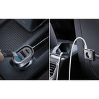 Joyroom automobilinis įkroviklis 2xPD + 2xQC3.0 72W 1.5m juodas (JR-CL05)