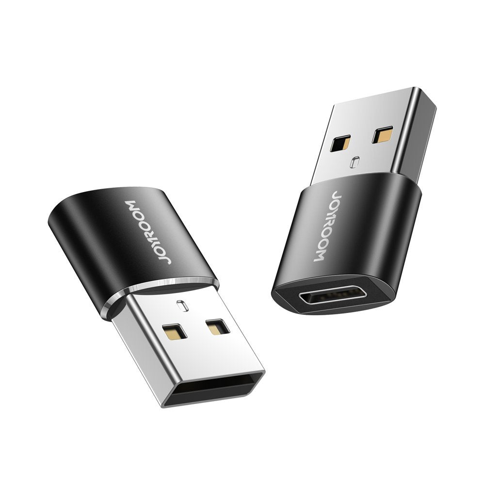 Joyroom adapteris iš USB Type C (female) į USB (male) 2 vnt. juodas (S-H152 Black) Pirmasis paveikslėlis