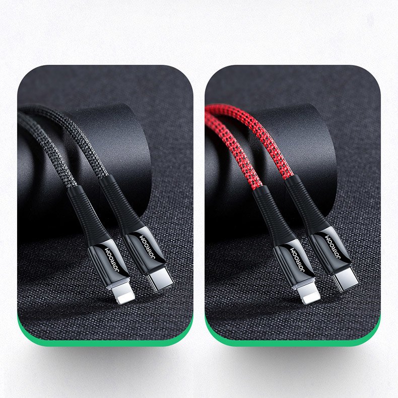 Joyroom S-1224K2 laidas USB-C / Lightning PD 20W 2.4A 1.2m - raudonas