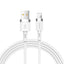 Joyroom Liquid Silicone Data Cable N2 laidas USB-A / Lightning 2.4A 1.2m - baltas
