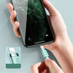 Joyroom Liquid Silicone Data Cable N2 laidas USB-A / Lightning 2.4A 1.2m - baltas