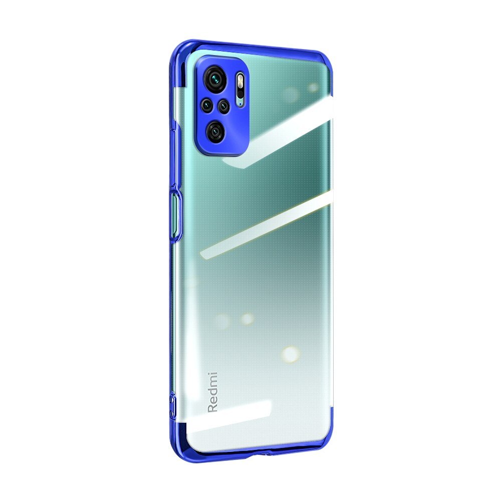 Skaidrus plonas TPU dėklas Xiaomi Redmi Note 10 5G / Poco M3 Pro – mėlynas -- Xiaomi Poco M3 Pro