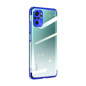 Skaidrus plonas TPU dėklas Xiaomi Redmi Note 10 5G / Poco M3 Pro – mėlynas -- Xiaomi Poco M3 Pro