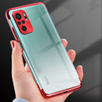 Skaidrus plonas TPU dėklas Xiaomi Redmi Note 10 5G / Poco M3 Pro – mėlynas -- Xiaomi Poco M3 Pro