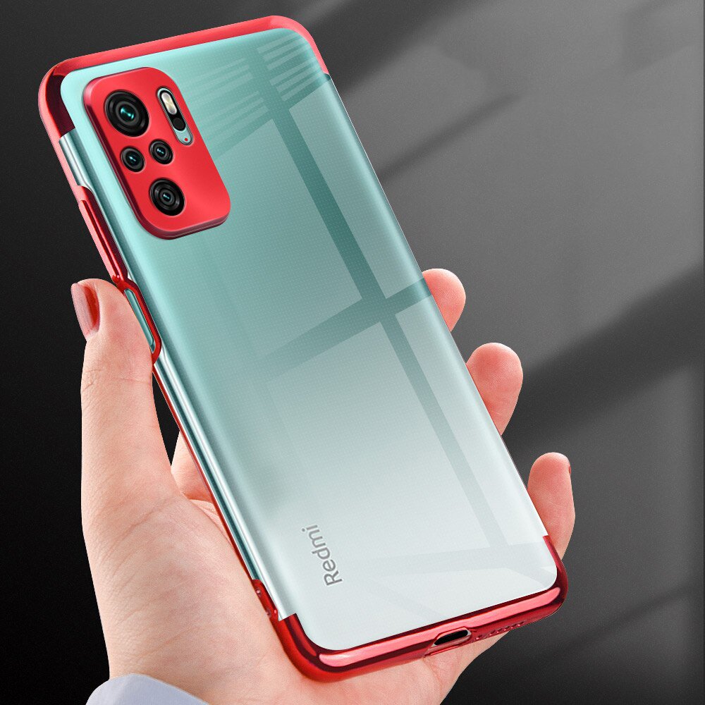 Skaidrus plonas TPU dėklas Xiaomi Redmi Note 10 5G / Poco M3 Pro – mėlynas -- Xiaomi Poco M3 Pro