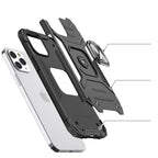Wozinsky Ring Armor dėklas iPhone 13 – rožinis auksas