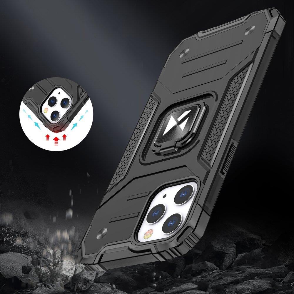 Wozinsky Ring Armor dėklas iPhone 13 – rožinis auksas