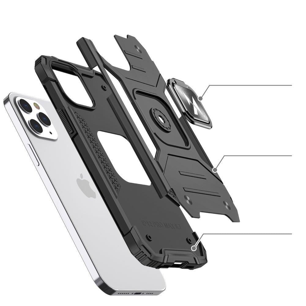 Wozinsky Ring Armor dėklas iPhone 13 Pro – rožinis, su žiedu