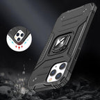 Wozinsky Ring Armor dėklas iPhone 13 Pro – rožinis, su žiedu