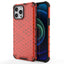 Honeycomb dėklas su TPU rėmeliu iPhone 13 Pro Max – raudonas