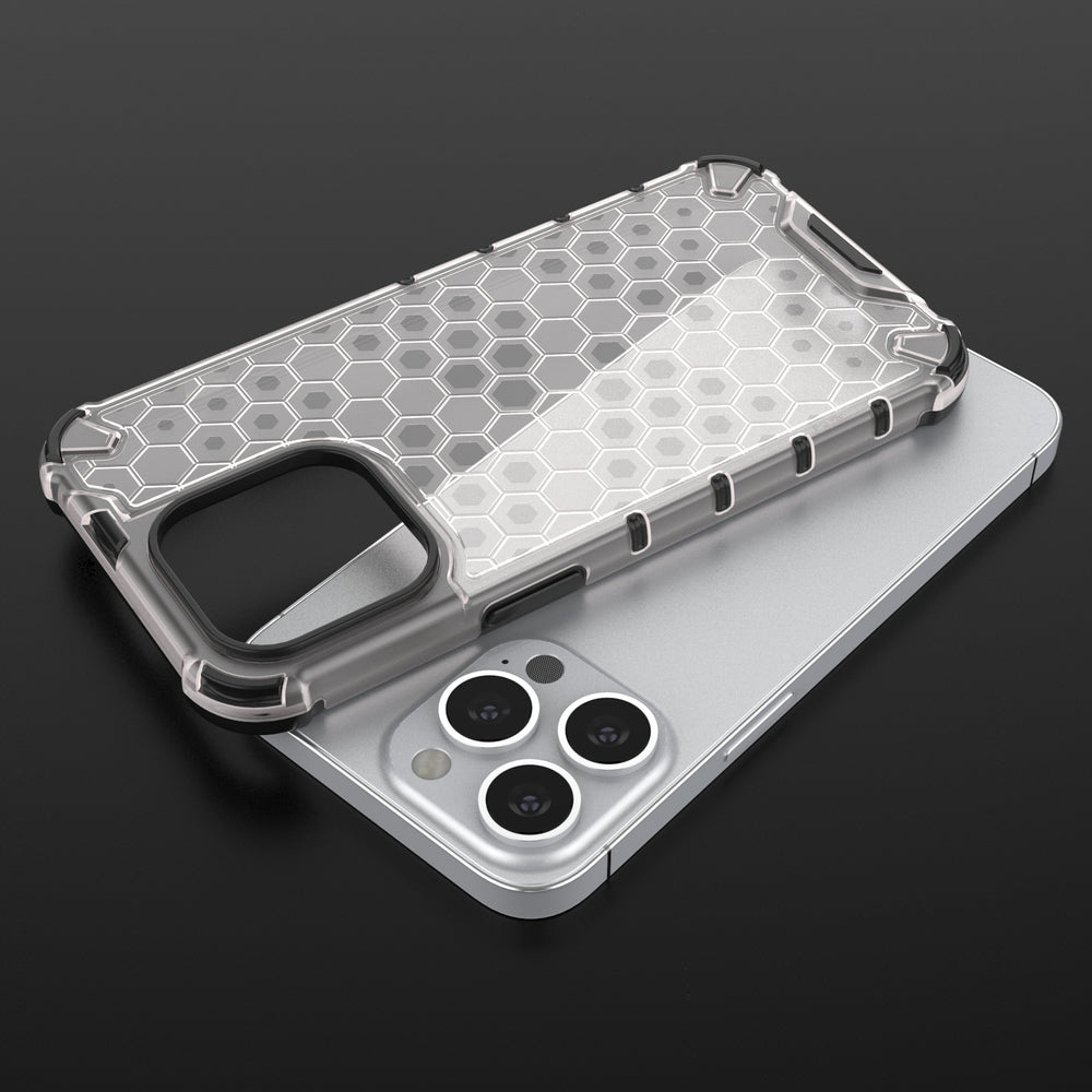 Apsauginis dėklas iPhone 13 Pro – juodas, korio raštas