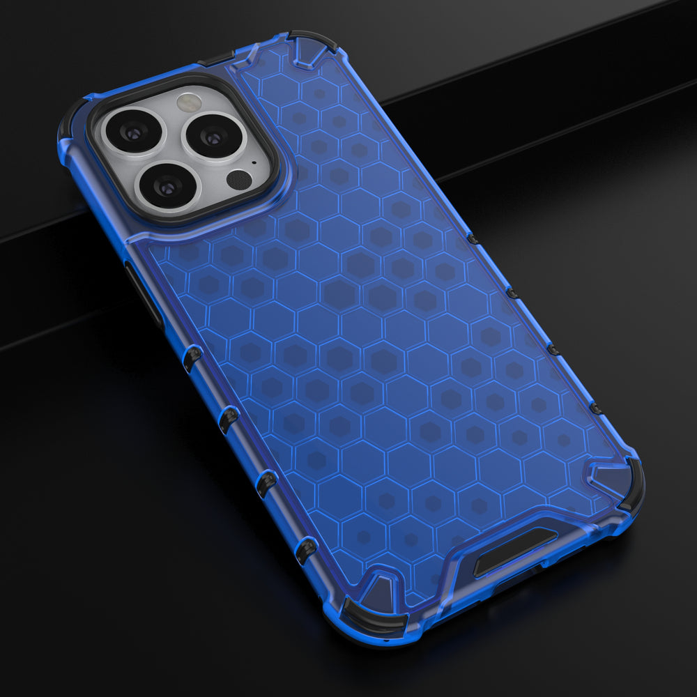 Korio rašto dėklas iPhone 13 Pro – mėlynas