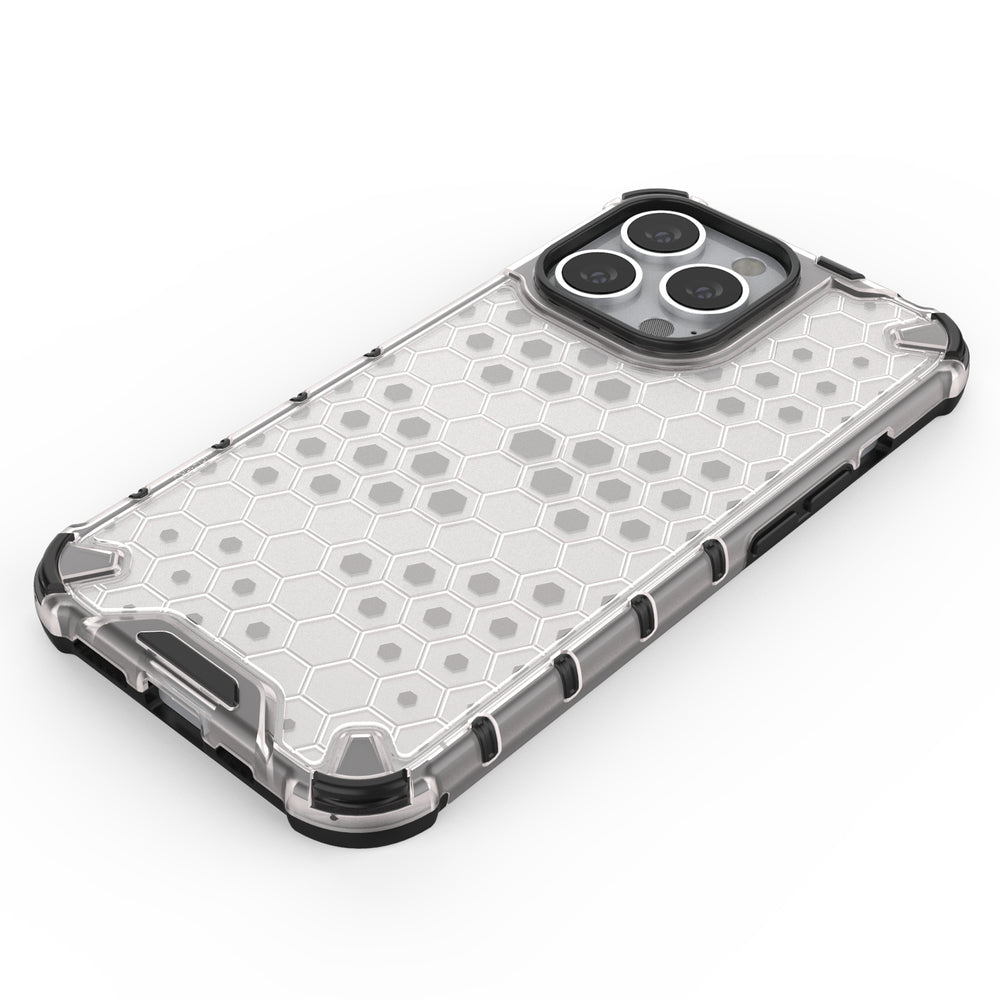 Korėtas dėklas iPhone 13 Pro – raudonas (TPU/PC)