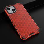 Apsauginis Honeycomb dėklas iPhone 13 mini – raudonas