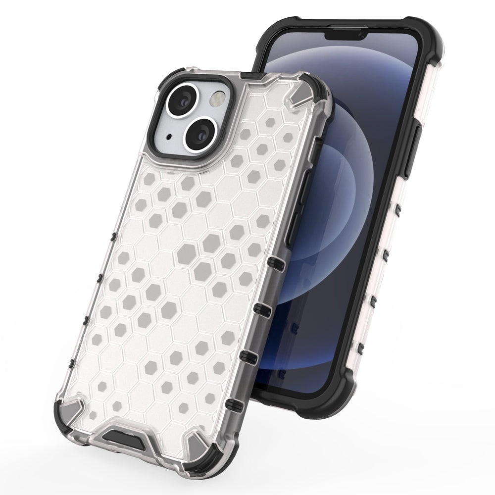Apsauginis Honeycomb dėklas iPhone 13 mini – raudonas