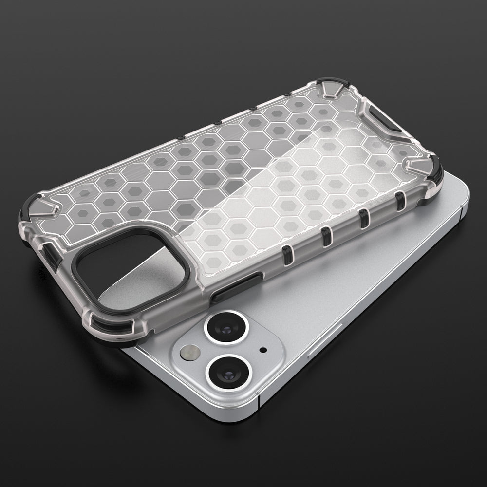 Apsauginis Honeycomb dėklas iPhone 13 mini – raudonas