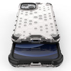 Apsauginis Honeycomb dėklas iPhone 13 mini – raudonas