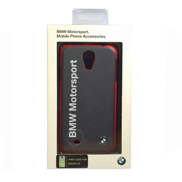 BMW Motorsport dėklas Samsung Galaxy S4 – juodas -- Samsung Galaxy S4