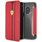 Ferrari odinis atverčiamas dėklas Samsung S9 – raudonas -- Samsung Galaxy S9