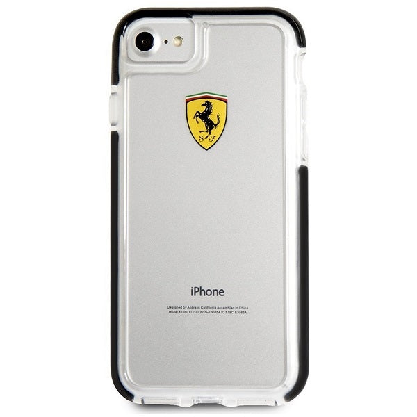 Ferrari Hardcase FEGLHCP7BK iPhone 7/8 SE 2020 / SE 2022 Atsparus smūgiams transpanuoma black -- iPhone 7 / iPhone 8 SE...