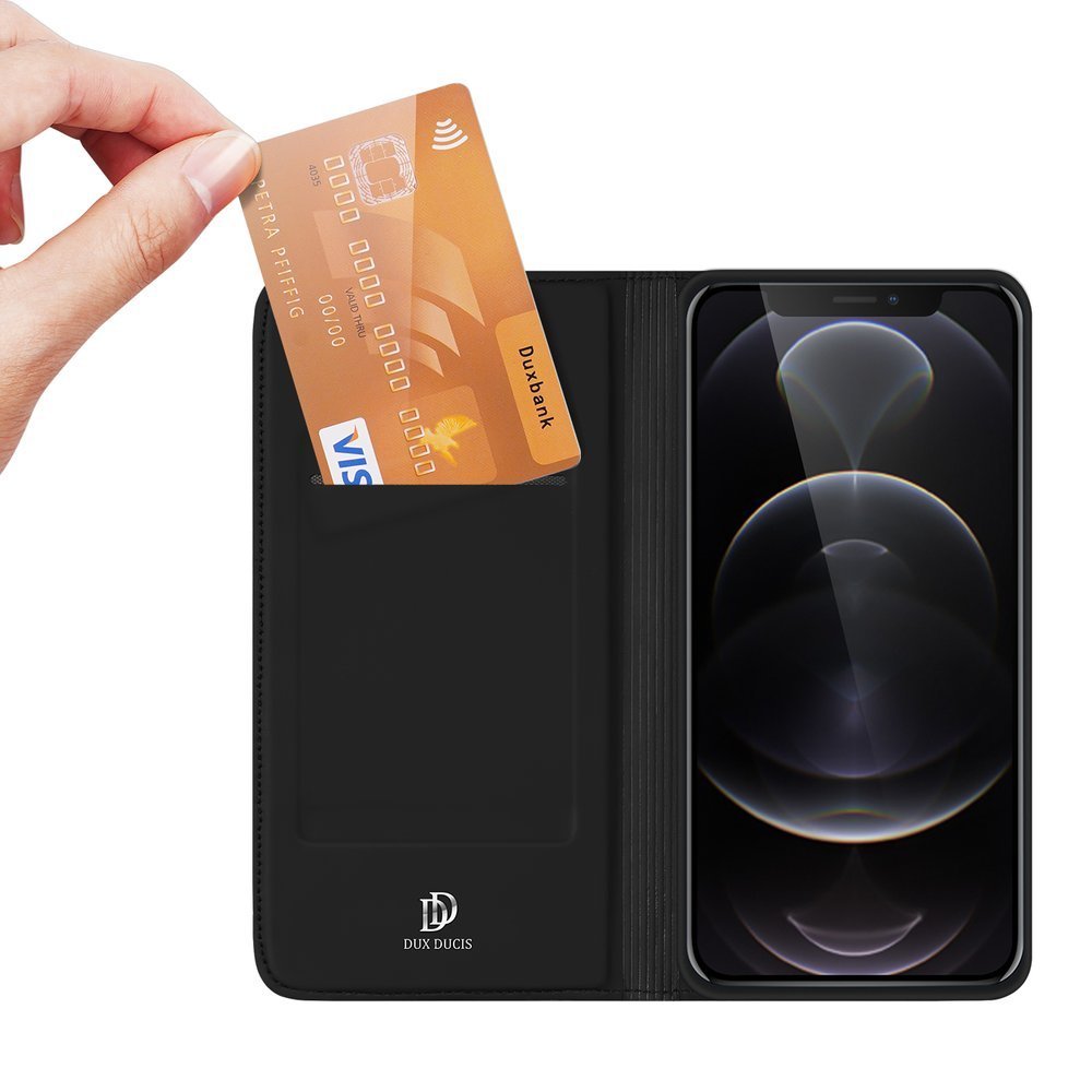 Dux Ducis Skin Pro dėklas iPhone 13 Pro – juodas